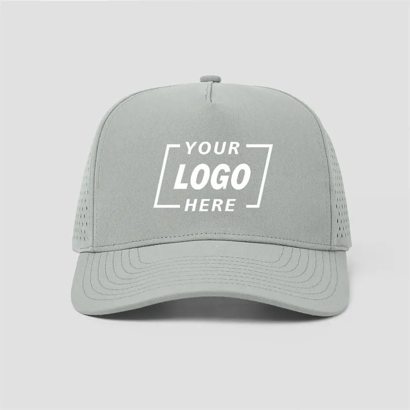Custom Laser Perforated 5 Panel Snapback Golf Hat