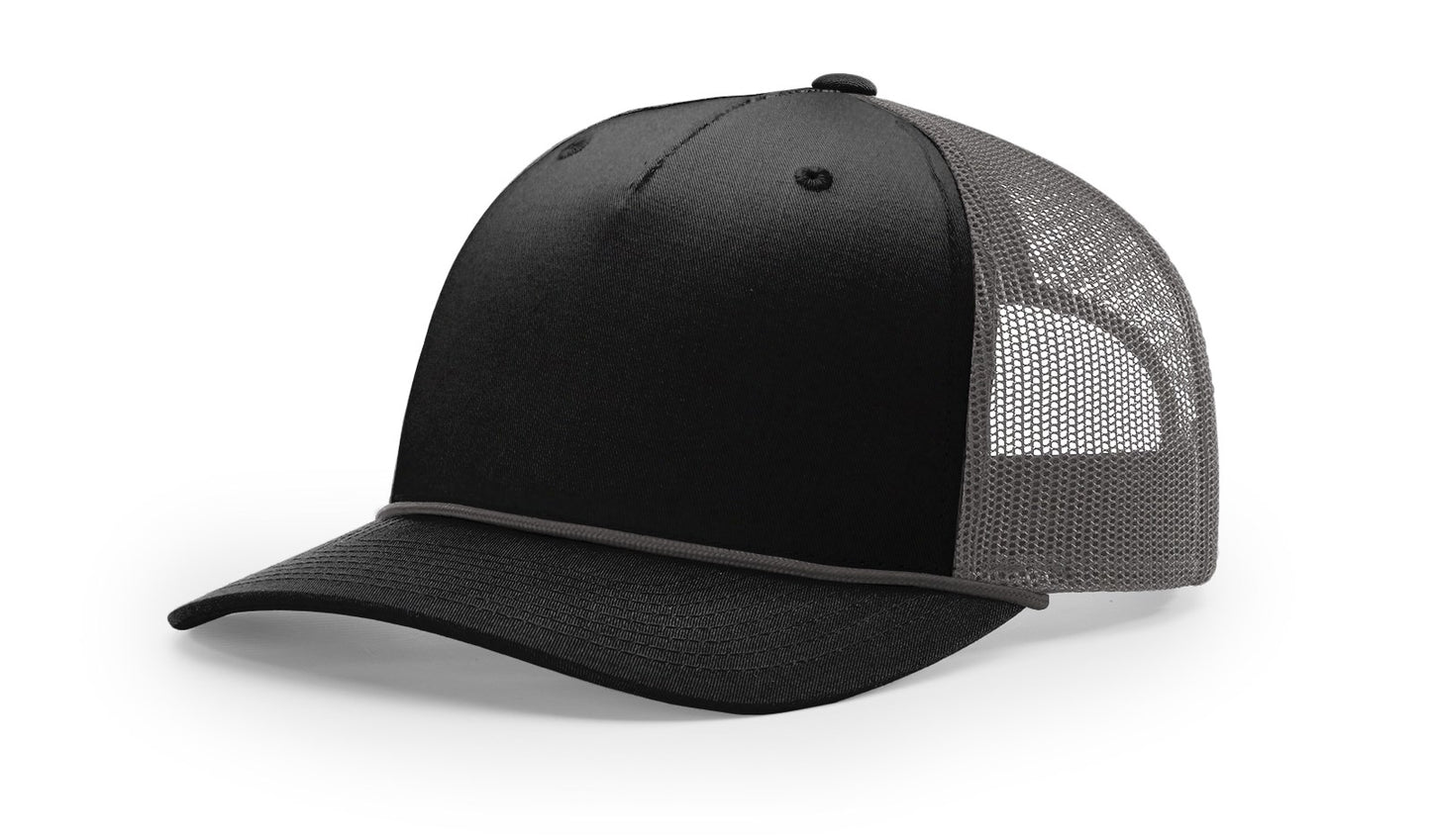 Richardson 112FPR Rope Trucker with Custom Leather Patch