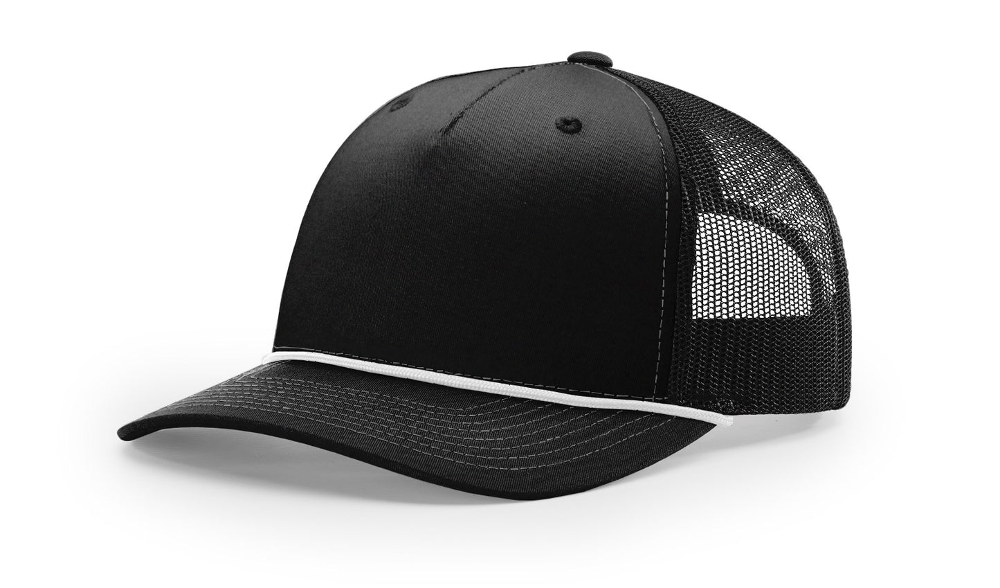 Richardson 112FPR Rope Trucker with Custom Leather Patch