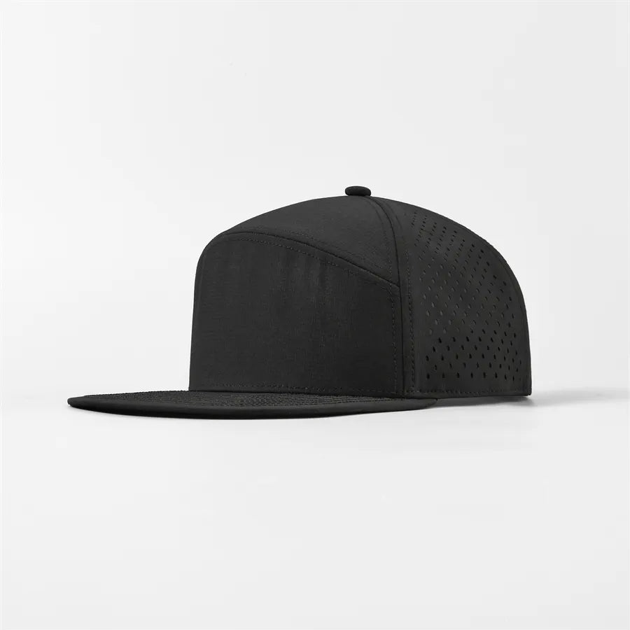 Custom 6-Panel Flat Bil Performance Snapback Golf Hat