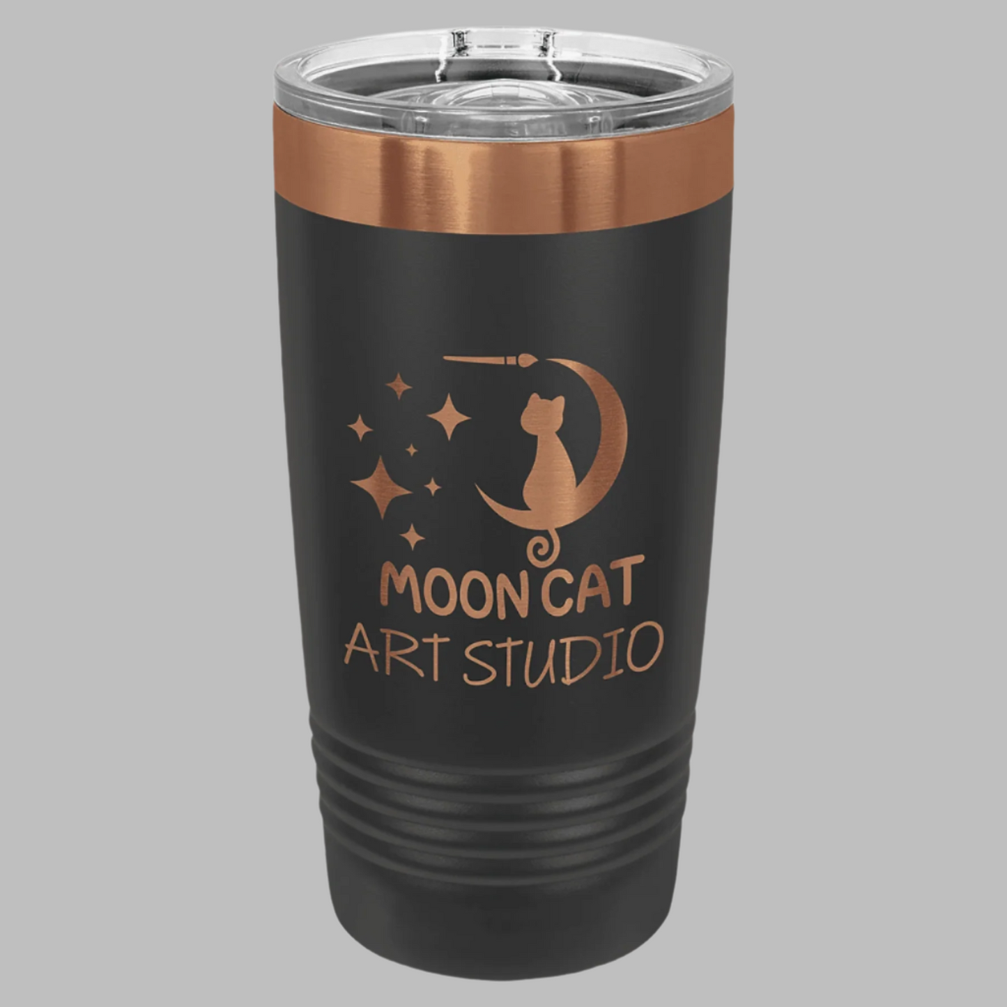Custom Engraved 20oz Rose Gold Plated Tumbler