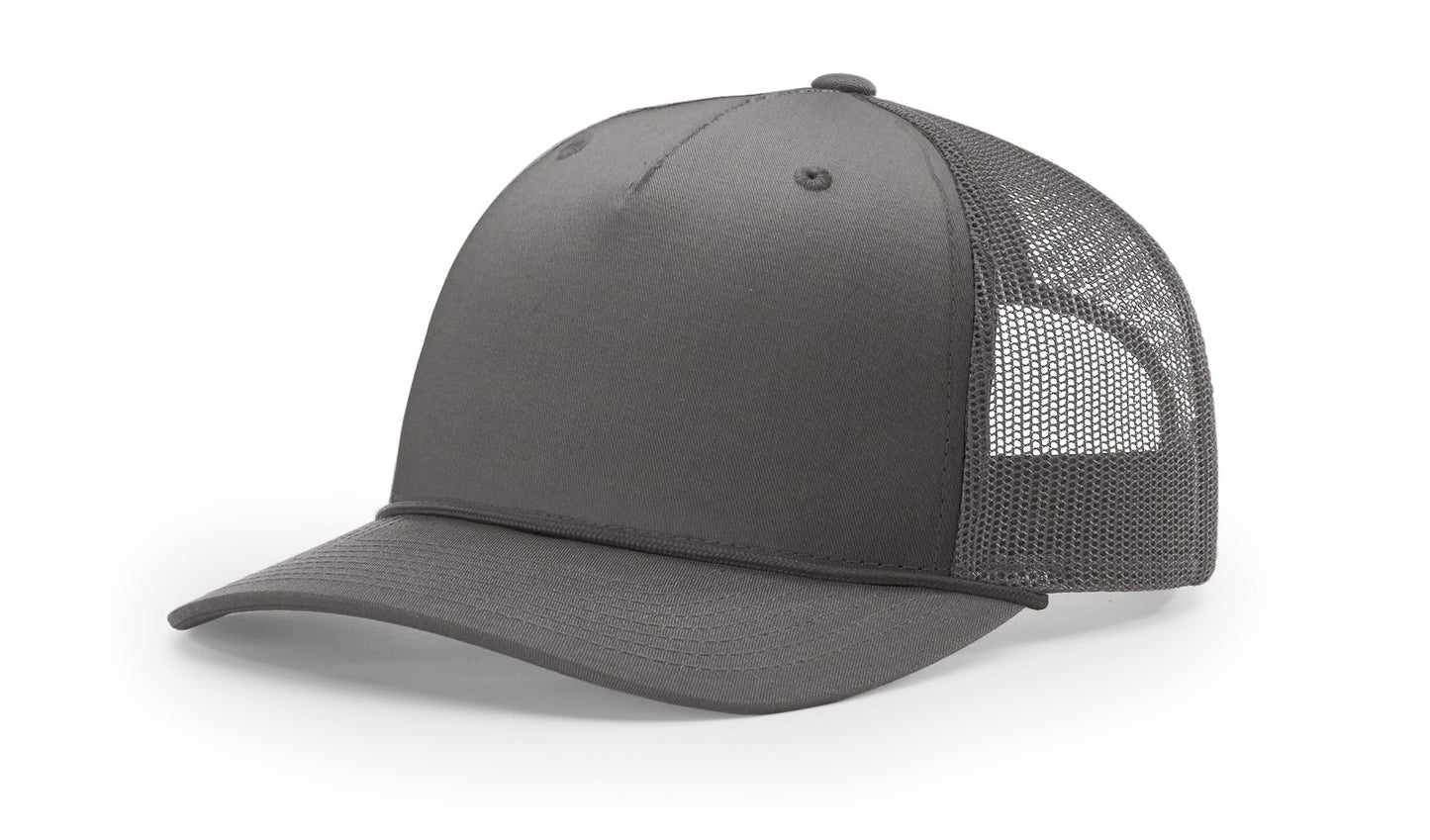 Richardson 112FPR Rope Trucker with Custom Leather Patch