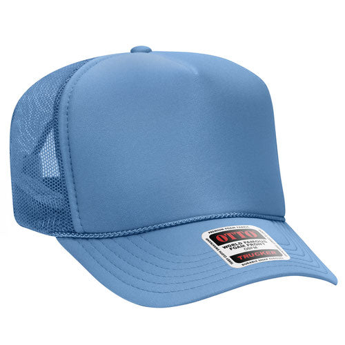 Otto Foam Trucker High Crown 5 Panel with Custom Leather Patch