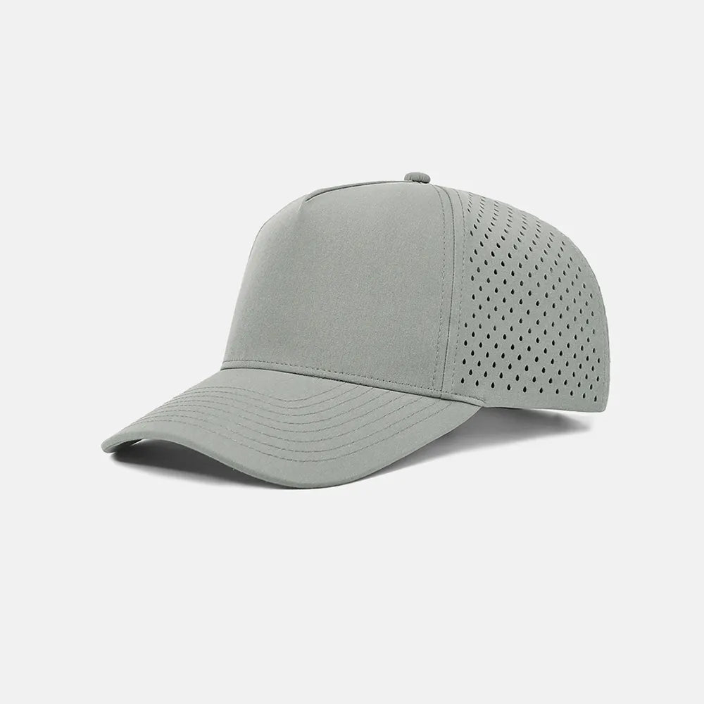 Custom Laser Perforated 5 Panel Snapback Golf Hat