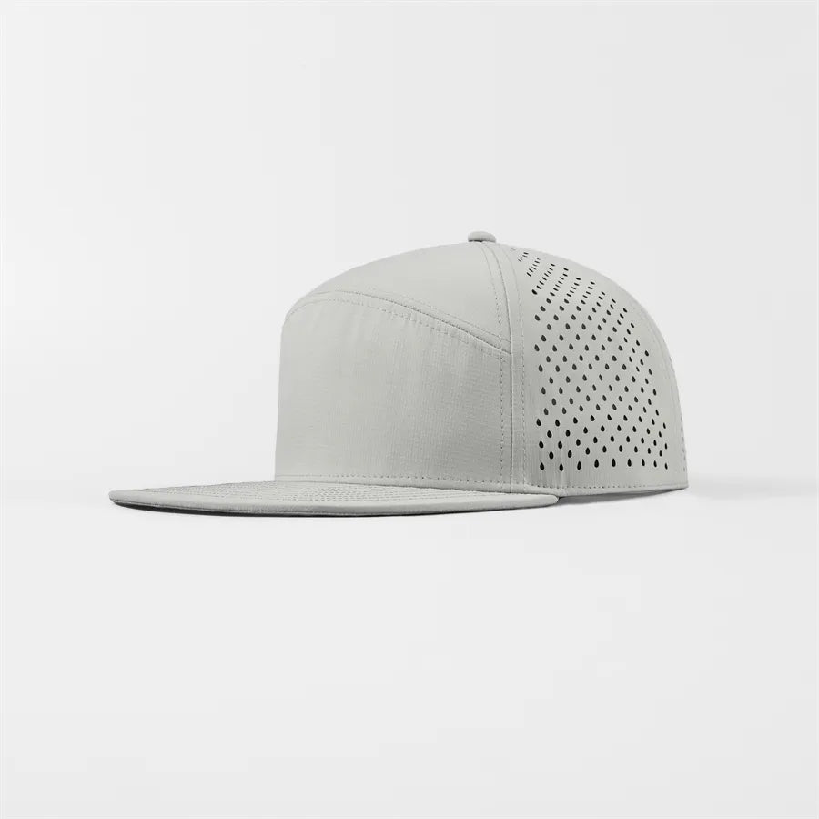 Custom 6-Panel Flat Bil Performance Snapback Golf Hat