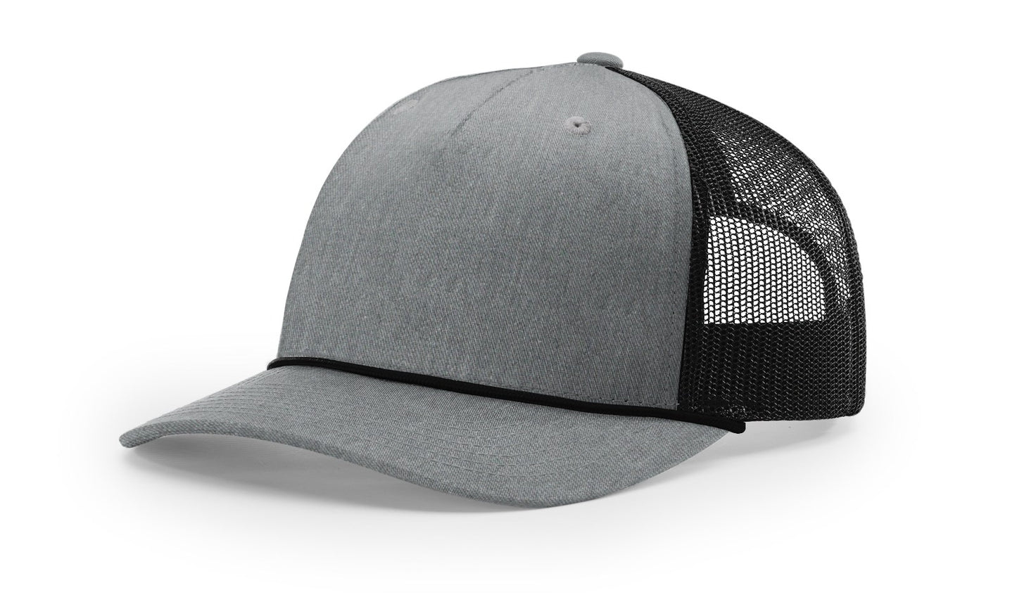 Richardson 112FPR Rope Trucker with Custom Leather Patch