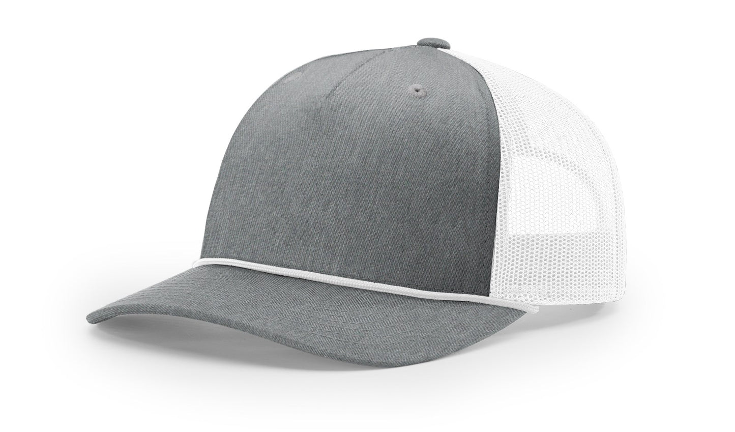 Richardson 112FPR Rope Trucker with Custom Leather Patch