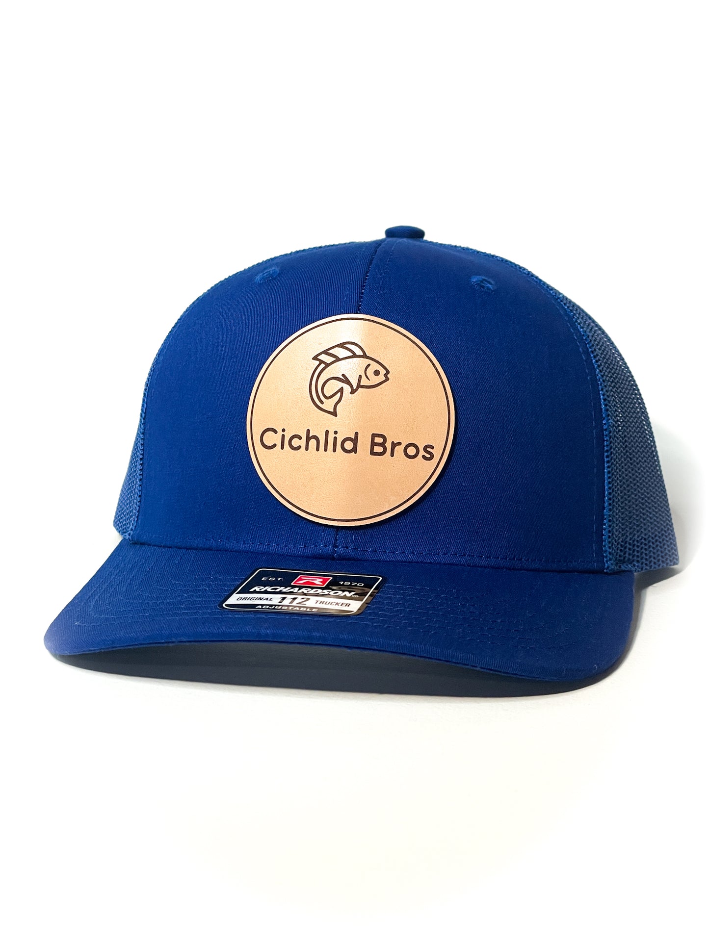 Solid Color Richardson 112 Trucker with Custom Leather Patch