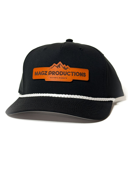 Richardson 258 5 Panel Rope Cap with Custom Leather Patch