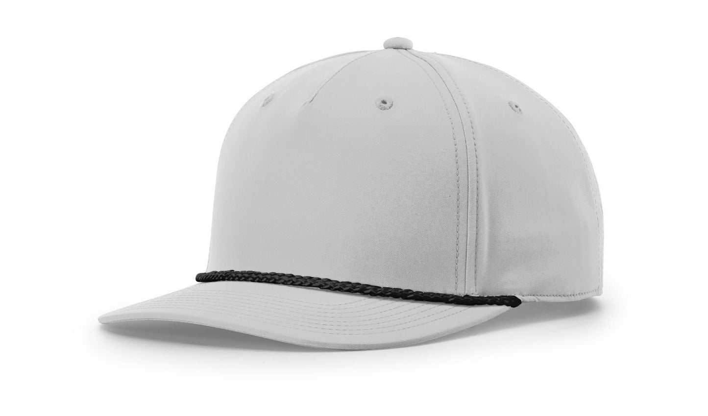 Richardson 258 5 Panel Rope Cap with Custom Leather Patch