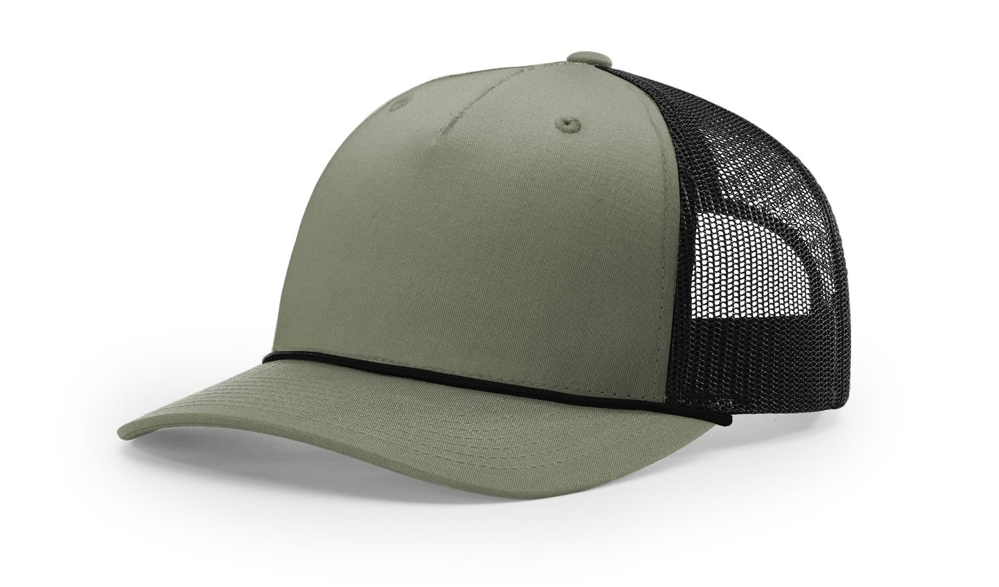 Richardson 112FPR Rope Trucker with Custom Leather Patch