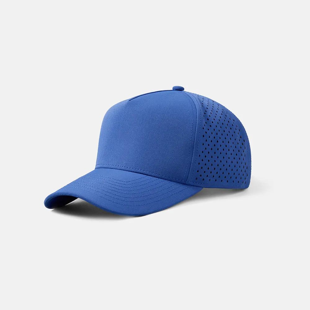 Custom Laser Perforated 5 Panel Snapback Golf Hat