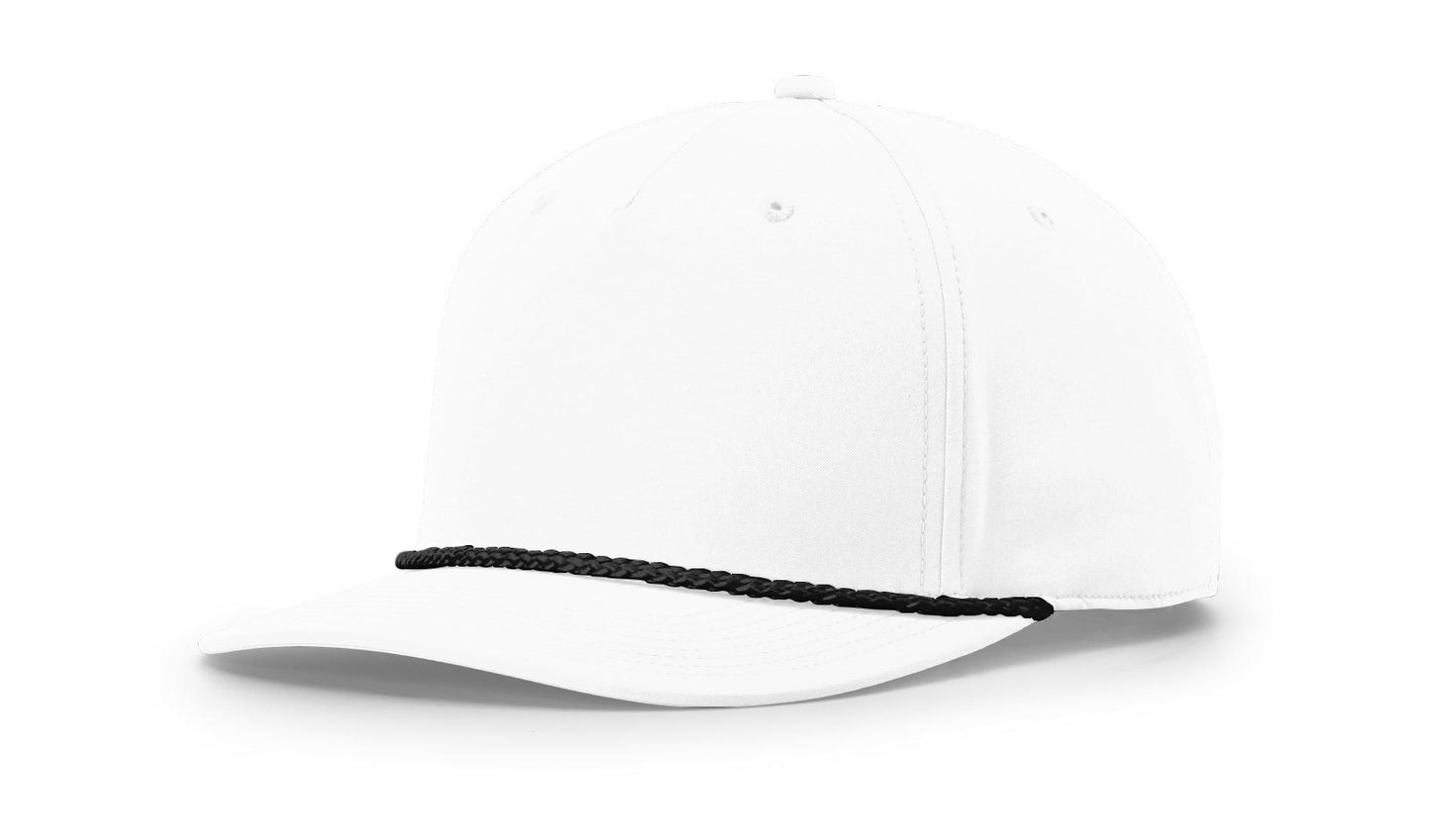 Richardson 258 5 Panel Rope Cap with Custom Leather Patch