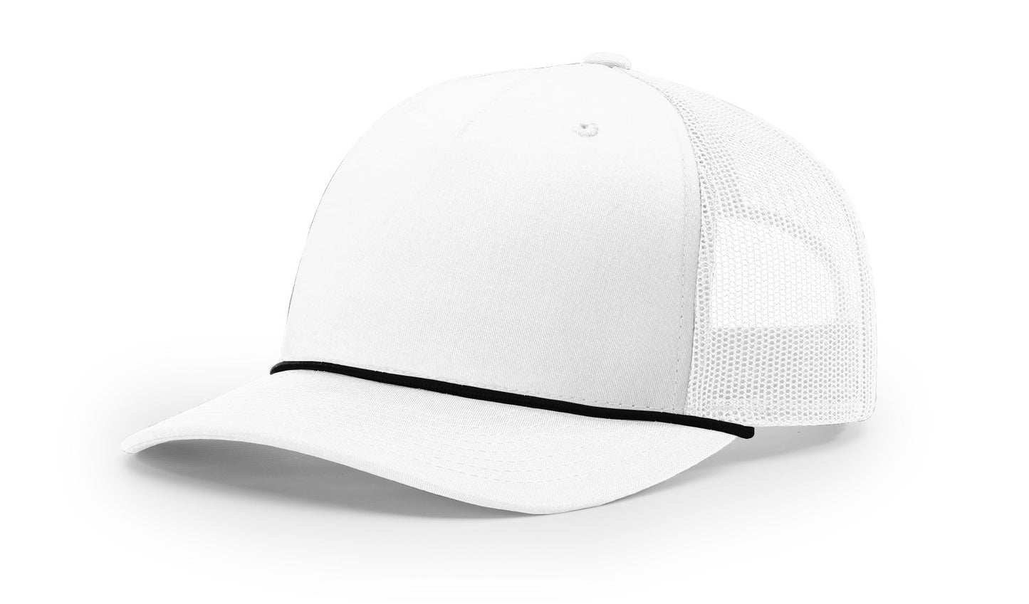 Richardson 112FPR Rope Trucker with Custom Leather Patch