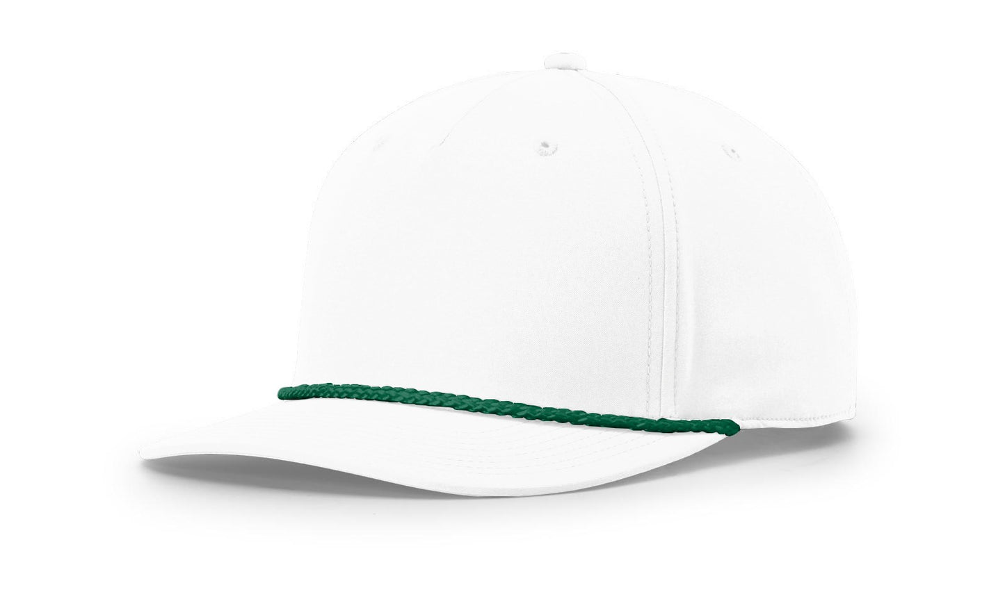 Richardson 258 5 Panel Rope Cap with Custom Leather Patch