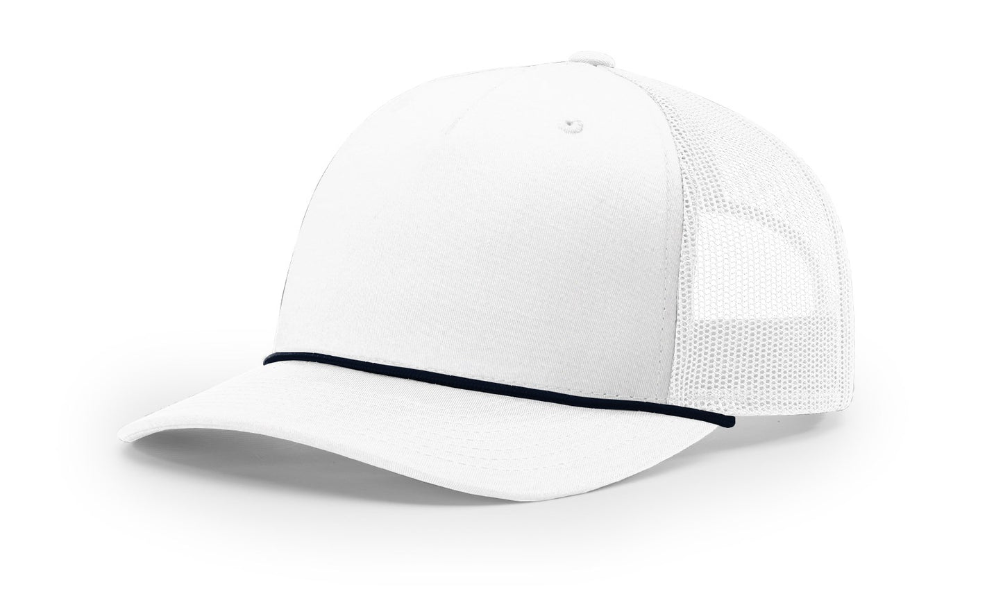 Richardson 112FPR Rope Trucker with Custom Leather Patch