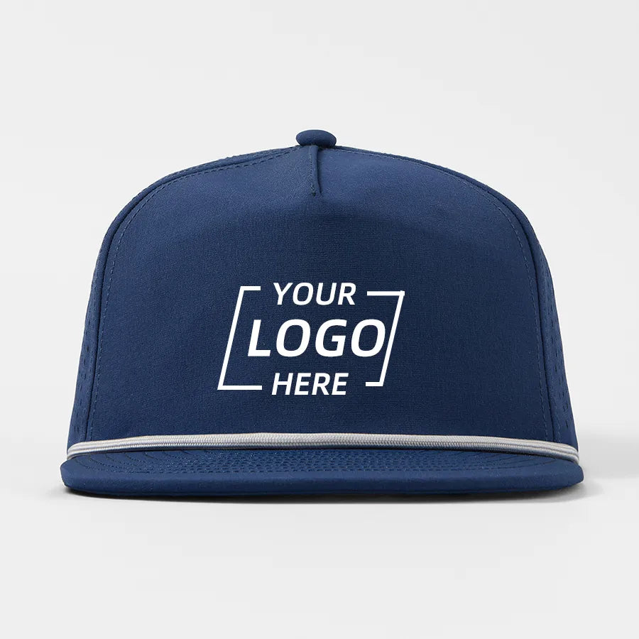 Custom 5-Panel Flat Bil Performance Snapback Golf Hat