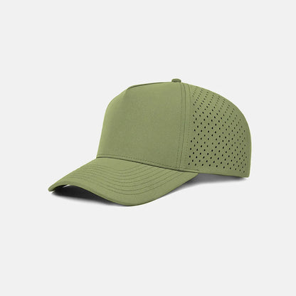 Custom Laser Perforated 5 Panel Snapback Golf Hat