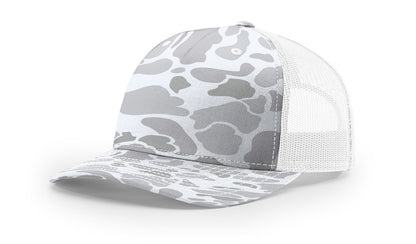 Camo Richardson 112PFP Trucker with Custom Leather Patch