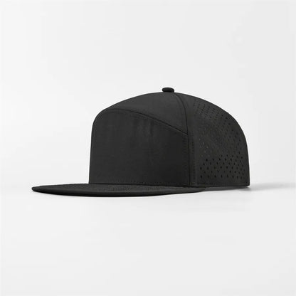 Custom 6-Panel Flat Bil Performance Snapback Golf Hat