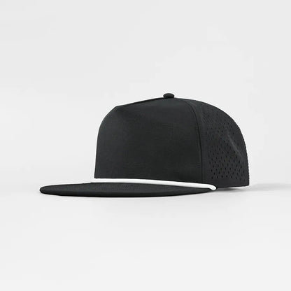 Custom 5-Panel Flat Bil Performance Snapback Golf Hat