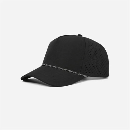 Custom Laser Perforated 5 Panel Golf Snapback Rope Hat
