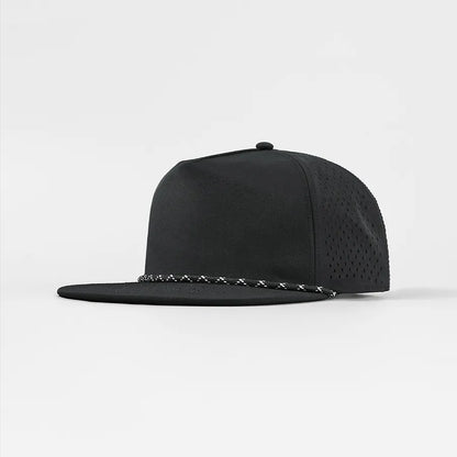 Custom 5-Panel Flat Bil Performance Snapback Golf Hat