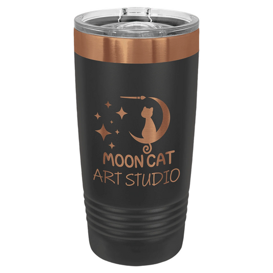 Custom Engraved 20oz Rose Gold Plated Tumbler