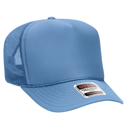 Otto Foam Trucker High Crown 5 Panel with Custom Leather Patch