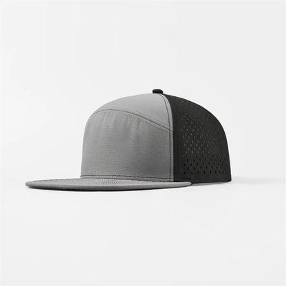 Custom 6-Panel Flat Bil Performance Snapback Golf Hat