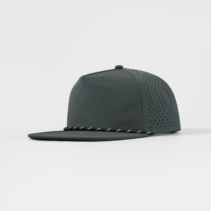 Custom 5-Panel Flat Bil Performance Snapback Golf Hat