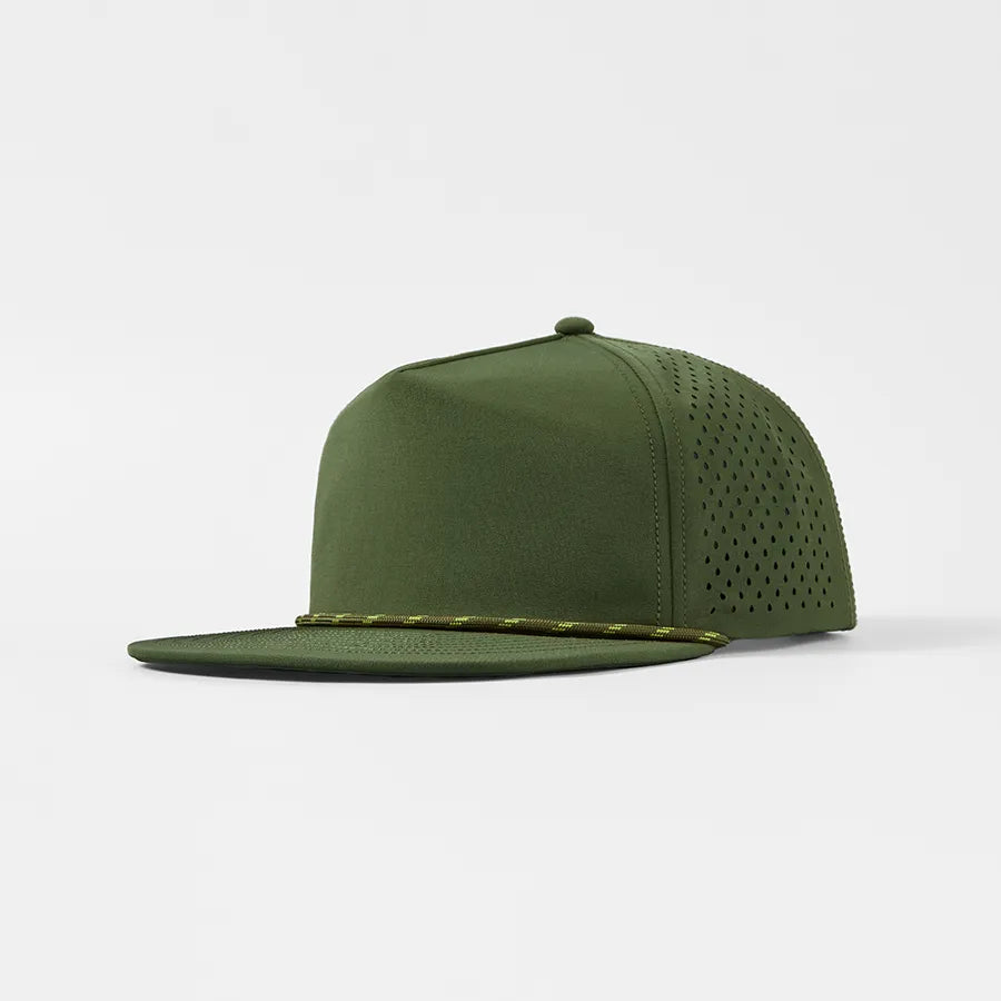 Custom 5-Panel Flat Bil Performance Snapback Golf Hat