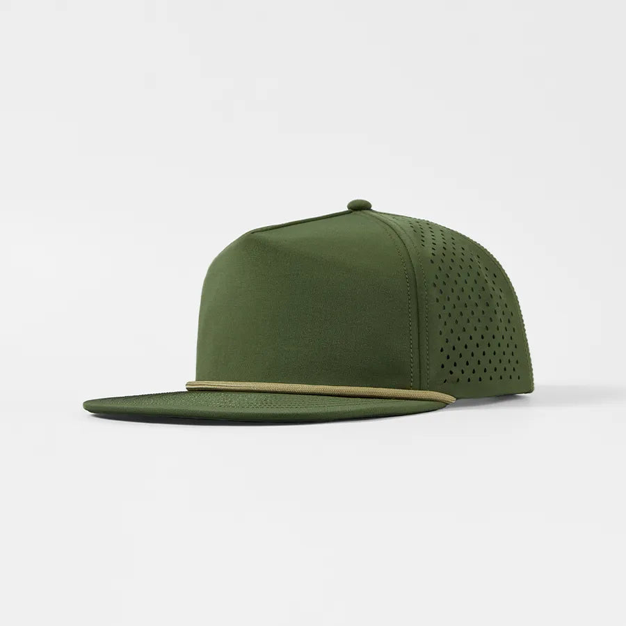 Custom 5-Panel Flat Bil Performance Snapback Golf Hat