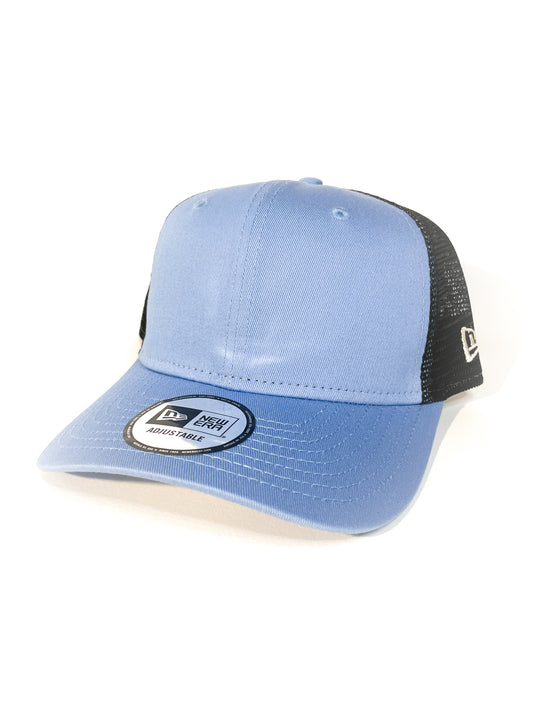 Sky Blue Custom Leather Patch New Era Hat