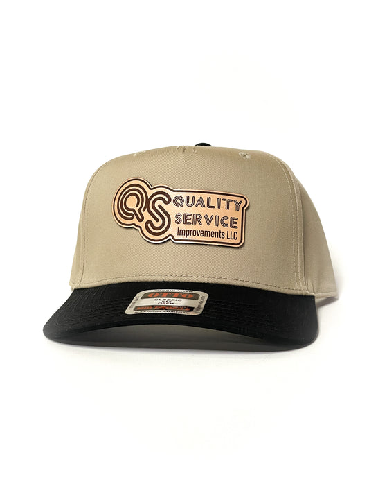 Split Color Otto Mid Profile 5 Panel with Custom Leather Patch