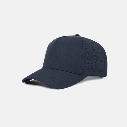 Custom Laser Perforated 5 Panel Snapback Golf Hat