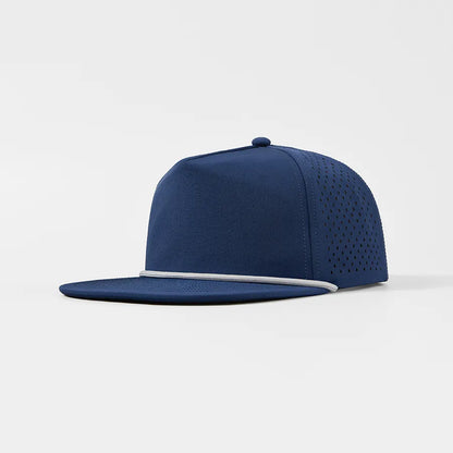 Custom 5-Panel Flat Bil Performance Snapback Golf Hat