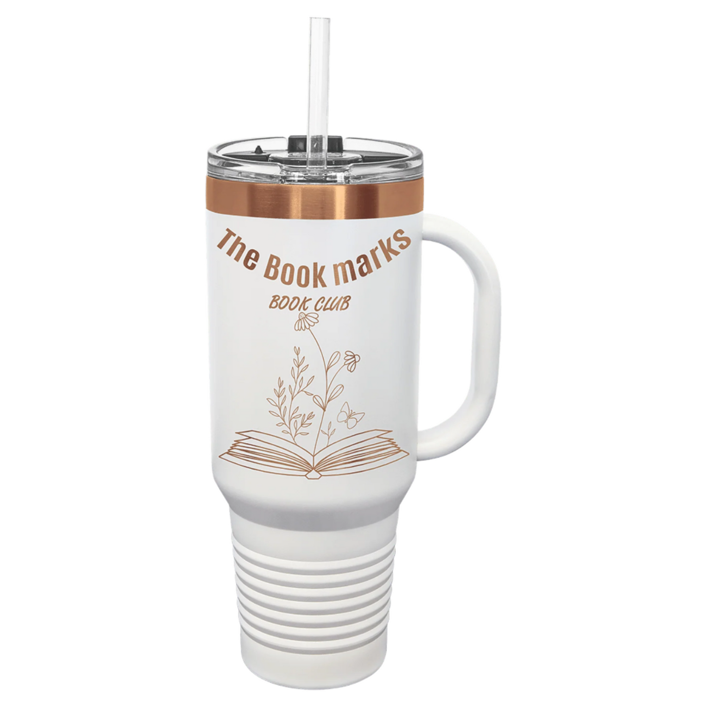 Custom Engraved Rose Gold 40oz Travel Mug