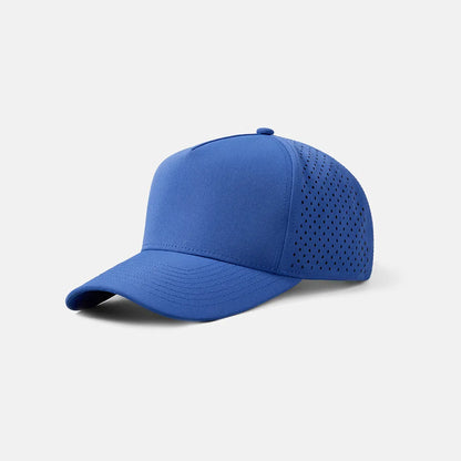 Custom Laser Perforated 5 Panel Snapback Golf Hat