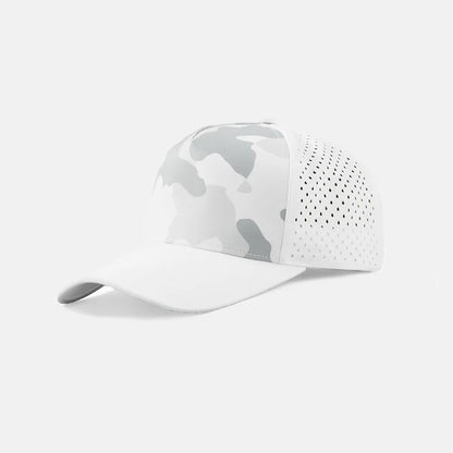 Custom Laser Perforated 5 Panel Snapback Golf Hat