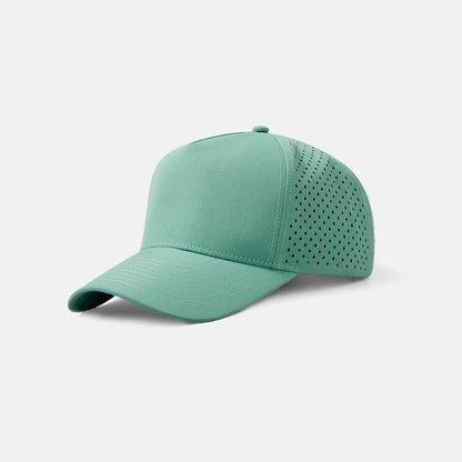 Custom Laser Perforated 5 Panel Snapback Golf Hat
