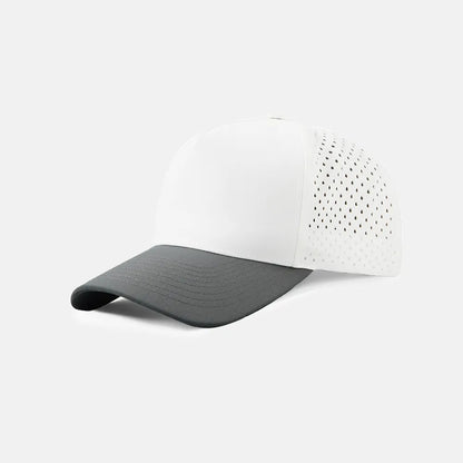 Custom Laser Perforated 5 Panel Snapback Golf Hat