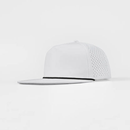 Custom 5-Panel Flat Bil Performance Snapback Golf Hat