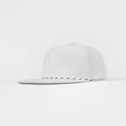 Custom 5-Panel Flat Bil Performance Snapback Golf Hat