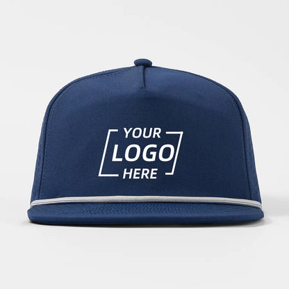 Custom 5-Panel Flat Bil Performance Snapback Golf Hat