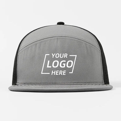 Custom 6-Panel Flat Bil Performance Snapback Golf Hat